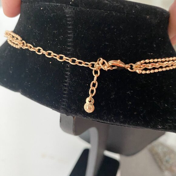 Baublebar triple drop necklace with gemstone - Picture 4 of 5